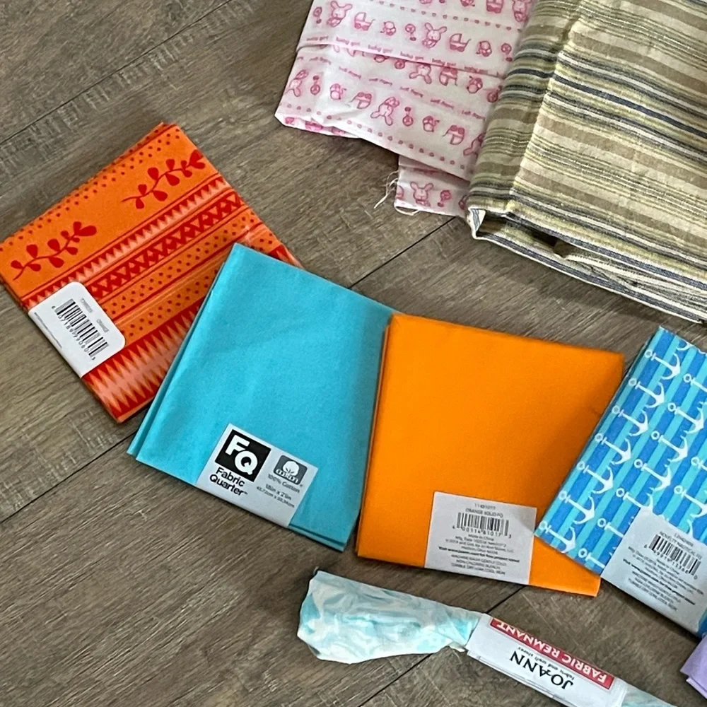 Assorted Fabric Bundle for Quilting, Crafts, Baby Blanket Ect NEW